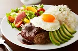 国産牛100%とろけるロコモコプレート(とろけるハンバーグ 福よし 墨田)