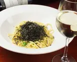 明太子と高菜の和風ソース Japanese-style sauce of mentaiko and takana（【おうちDE本格イタリアン】La Promessa）