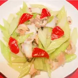 セロリとツブ貝の塩炒め（永利 池袋西口店）
