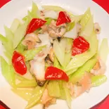 セロリとつぶ貝の炒め（永利 池袋西口店）