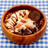 チョコバナナオレオグリークヨーグルトボウル +ドリンク(S)セット（アサイーボウル専門店 8989ヨーグルト）