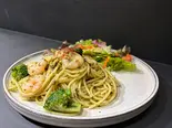 海老とブロッコリーのジェノベーゼ（MR.HIPPO COFFEE立会川店）