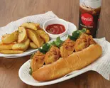 クリスピーチキンドッグセット(ポテト・ドリンク付)Crispy Fried Chicken Hot Dog Set(韓国クリスピーチキン&HOTドッグ チキンモッコパ 巣鴨北口駅前店)