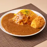 熟成コク旨のカレーオムライス×クリームコロッケ（ふわとろオムライス フレッシュエッグス 博多店）