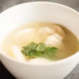 パクチー水餃子3個（SLOWJAM GARAGE singaporean cuisine）