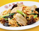 豚肉とキクラゲの玉子炒め（大阪王将 長堀橋店）