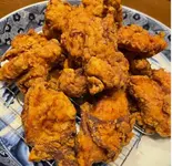 揚げ物屋の唐揚げ しょうゆ味 3個 Soy Sauce Fried Chicken Thigh (3 Pieces)（串揚げあげあげ中井店）