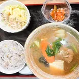 ソーキ汁定食（お食事処のりちゃん）