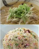 塩ねぎそば＆半チャーハンセット（一すじ 住吉店）