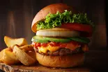とろけるアボカドハッピーチェダー【AVOCADO HAPPY CHEDDAR】（バーガーズカフェグリル フクヨシ 墨田）