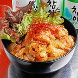 ホルモン丼[塩ダレ] Offal Rice Bowl (Salted)（コプチャンち 心斎橋店）