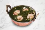 ほうれん草エビカレー Sag Prawn（ヤマカレーインドレストラン）