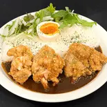 欧風黒バター自家製塩麹唐揚げカレー(ごはん350g)（spicy motel）