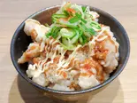 テリマヨ唐揚げ丼（【濃厚背脂醤油ラーメン】ラーメン革命 南船場店）