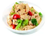 ピーマンと干し豆腐の炒め(尖椒干豆腐)（中華料理 玉仙楼 大塚店）