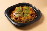 肉玉うどん+しそ・チーズトッピング（広島お好み焼 ごんちゃん）