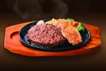粗挽 180g＆ハーフチキン（ステーキのどん 戸田店）