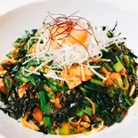 にらまぜそば Mixed Soba with Leek 大盛り(麺300g)（ヌードルボールマゼ NOODLE BOWL MAZE）