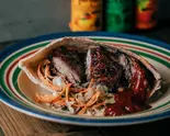 ジャークチキンサンド(ピタパン) Jerk Chicken Sandwich（YOKOMAMA JERK CENTRE）