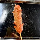 ソーセージ串揚げ2本（蜀王砂鍋マーラータン）