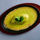 チキンとかぼちゃの種モレソース(チキンピピアンベルデ)(本格タコス専門店 CIELITO LINDO BAR AND GRILL)