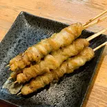 博多とりかわ白5本（博多やきとり かわ庵 三宮東門店）
