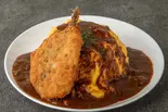 アジフライとろたまオムライス（男のオムライス EGG BOMB 新橋店）