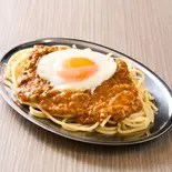 目玉焼ミートソース Fried egg Meat Sauce（スパゲティの店『神田ナポリタン』 下高井戸店）