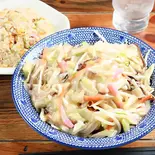 【セット】皿うどん + 半チャーハン（じげもんちゃんぽん グランデュオ立川店）