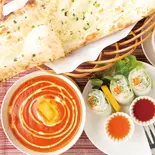 カレー＆ガーリックナンセット Garlic Naan BENTOU（【1日500食売れる本場カレー】トップスパイス Top Spice 高田馬場店）