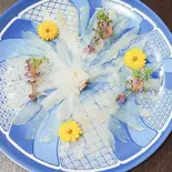 天然虎ふぐのお刺身 (中~大)（すし藤）