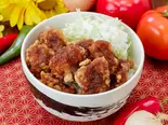 ガツンとにんにく醤油からあげ丼（贅沢極み唐揚げ あご家）