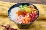 【贅沢】5種海鮮ねば丼(ねぎとろ、まぐろ、サーモン、イカ、 イクラ) Five Type Seafood Neba-Don(玄米&腸活 健康ごはん お玄さんのねばとろ丼 六本木店)