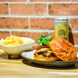 エッグチーズバーガーセット+ジンジャーエール(Myu's Garage)