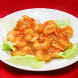 海老のチリソース煮（中国料理 大翁）