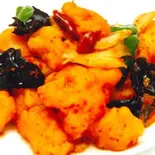 白身魚の四川風辛口炒め/Spicy fish filet(中華料理 龍門)