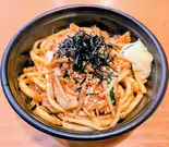 キムチーズ焼きうどん（居酒屋の賄い丼）