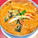 なすとじゃがいものカレー/Alu Beigan Curry（タージマハル一橋学園店）