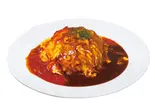 Wソース！トマトクリーム×デミグラスオムライス（洋食レトロ軒 セブンパーク天美店 Yoshoku Retoroken Seven Park Amami Branch）