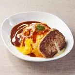 チーズのハンバーグ＆ 熟成ドミグラスオムライス≪4291≫（洋食 KiKi 三宮南店）