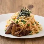 牛すじ煮込の明太子生パスタ Mentaiko Pasta with Stewed Beef Tendon（芳醇な明太子生パスタ FOOD RECORDS PASTA 糀谷）