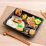 焼き魚・生姜焼き弁当(白米) ※つや姫（山形県飯豊町アンテナショップ IIDE）