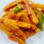 茄子の四川風甘辛炒め(鱼香茄子)（聚香源）