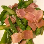 アスパラベーコン炒め(ぞうすいの店 お通)