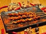 烤鸡皮(3本)/鶏皮(3本)（庄稼院）