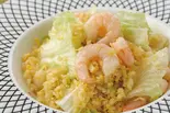 ぷりぷり海老の葱塩チャーハン（健康中華青蓮豊洲IHI店）