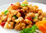 鶏軟骨唐揚げの四川風炒め（三国の宴）