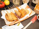 季節の串カツ盛り合わせ（こだわりや隠れ家）