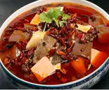 牛ハチノスと鴨の血辛子煮込み(毛血旺)（中華料理 玉仙楼 大塚店）