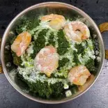 【56】プラウンほうれん草カレー/Sag Prawn Curry（インドネパール料理マンディーブ）